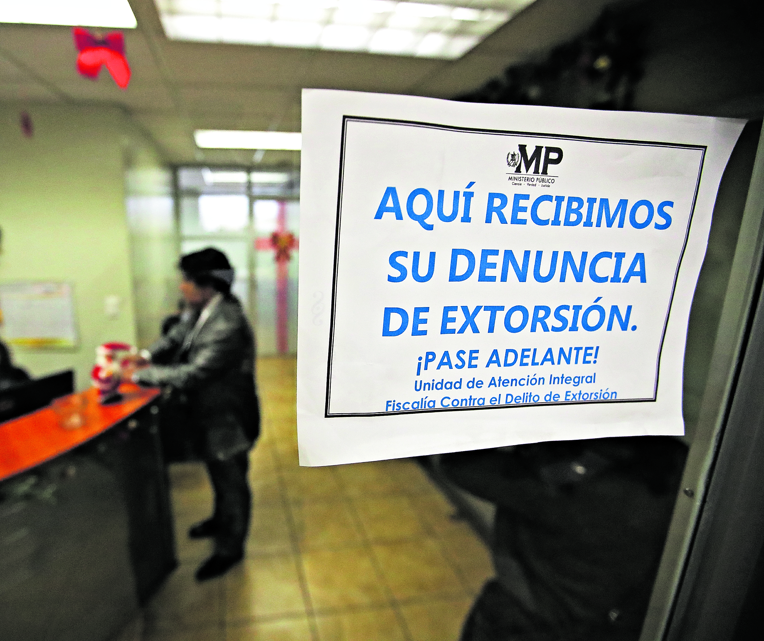 Fiscalía de sección contra las extorsiones del Ministerio Publico.

Fotografía: Paulo Raquec