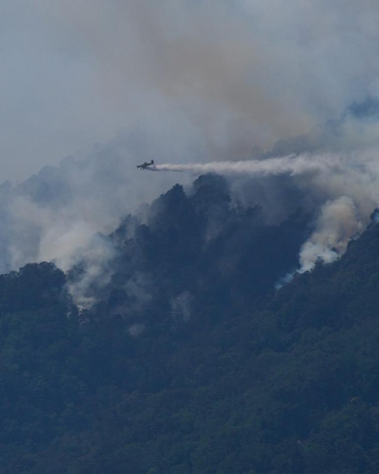 incendio volcan de agua pilotos aviadores aeroclub guatemala