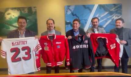 Los Tigres del Norte serán los "padrinos musicales" de los 49ers, equipo favorito de Hernán Hernández, bajista de la agrupación mexicana. (Foto Prensa Libre: Captura de Pantalla)