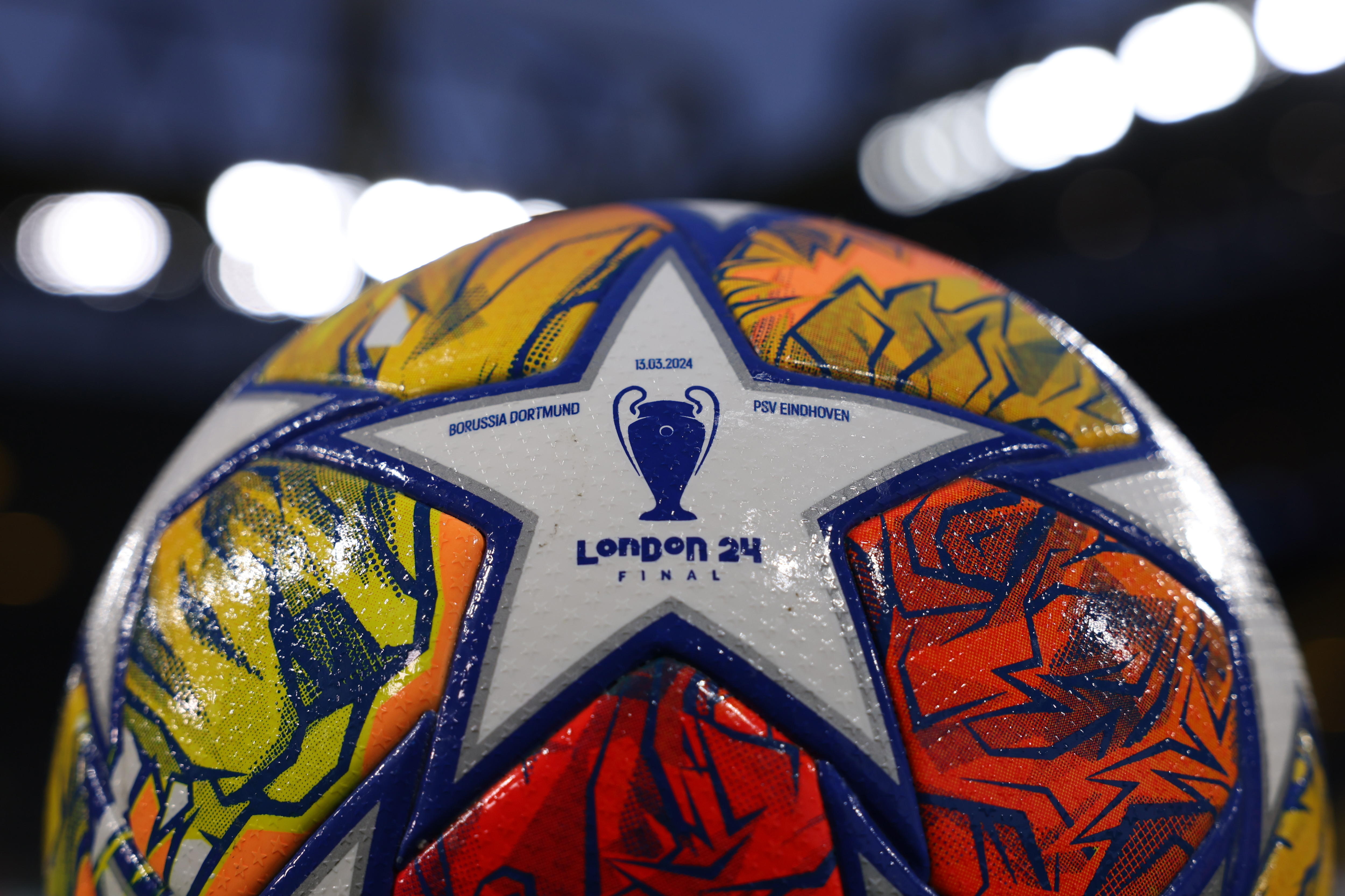 Imagen del balón de la Champions League 2023-2024.