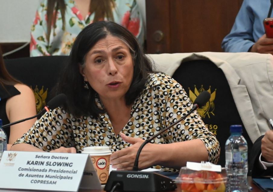 Karin Slowing Umaña fue designada como representante del presidente ante la Junta Directiva del Instituto Nacional de Fomento. Municipal (INFOM). (Foto Prensa Libre: COPRESAM)