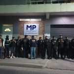 Personal del MP y de la PNC que participan en operativos contra la extorsiones en Jutiapa. (Foto Prensa Libre: MP)