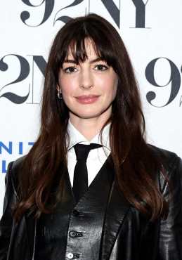 NEW YORK, NEW YORK - APRIL 28: Anne Hathaway attends "The Idea Of You" Screening & Conversation at 92NY on April 28, 2024 in New York City.   Jamie McCarthy/Getty Images/AFP (Photo by Jamie McCarthy / GETTY IMAGES NORTH AMERICA / Getty Images via AFP)