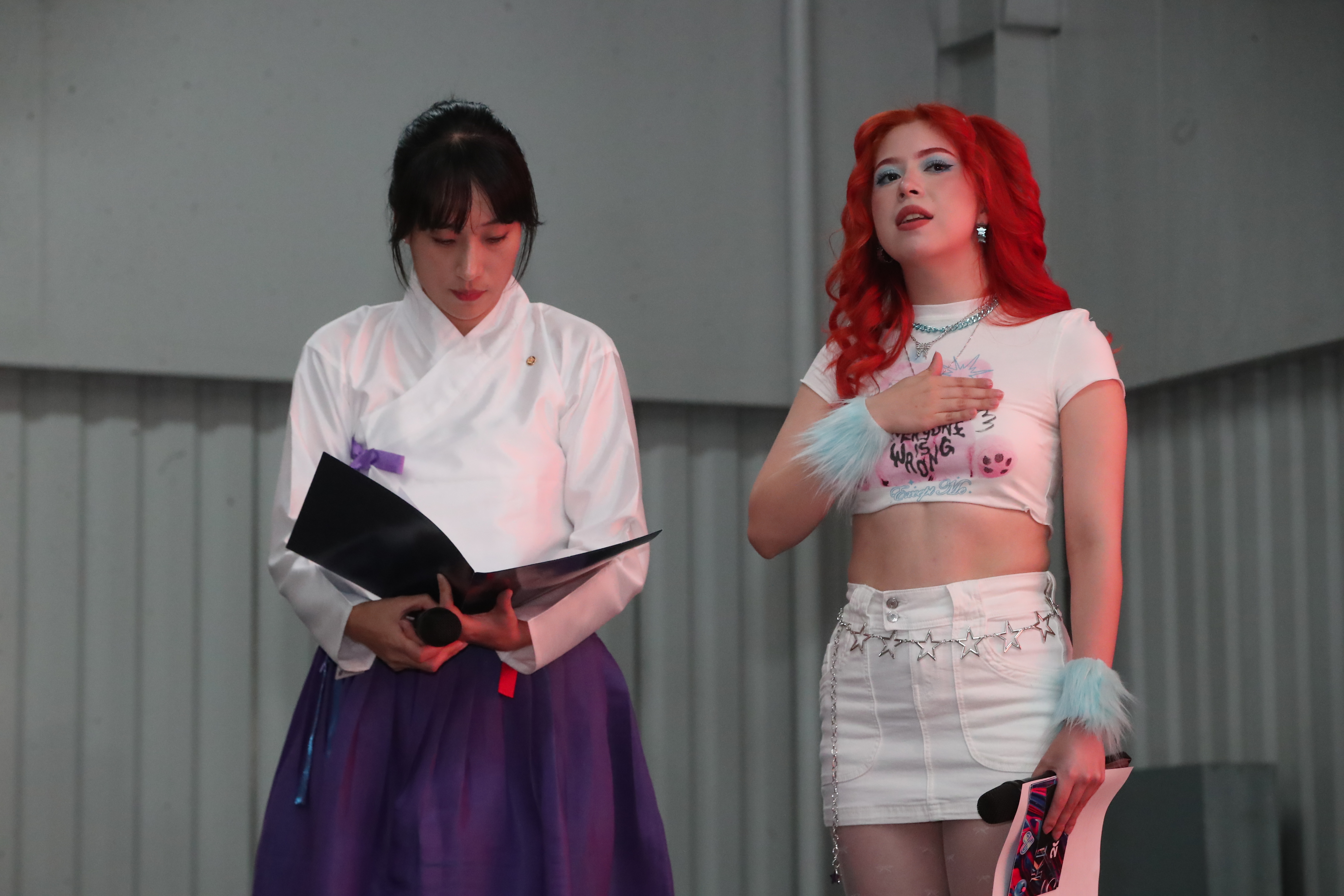 El evento comienza con la entonación del himno nacional de Guatemala y de Corea, un momento emotivo que une a los asistentes en un espíritu de celebración y respeto por ambas culturas. (Fotografía Prensa Libre: Byron Rivera Baiza).