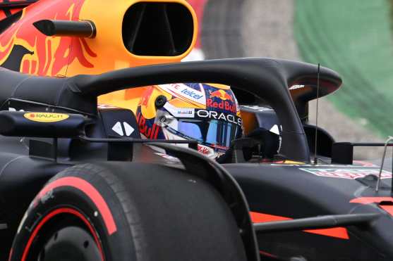 Red Bull Racing's Mexican driver Sergio Perez drives during the first practice session ahead of the Formula One Chinese Grand Prix at the Shanghai International Circuit in Shanghai on April 19, 2024. (Photo by Greg Baker / AFP)