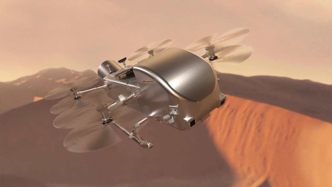 La NASA lanzará en 2028 la misión Dragonfly para estudiar Titán, una de las lunas de Saturno