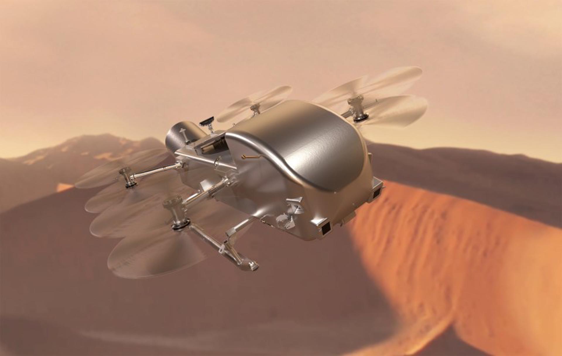 La NASA lanzará en 2028 la misión Dragonfly para estudiar Titán, una de las lunas de Saturno
