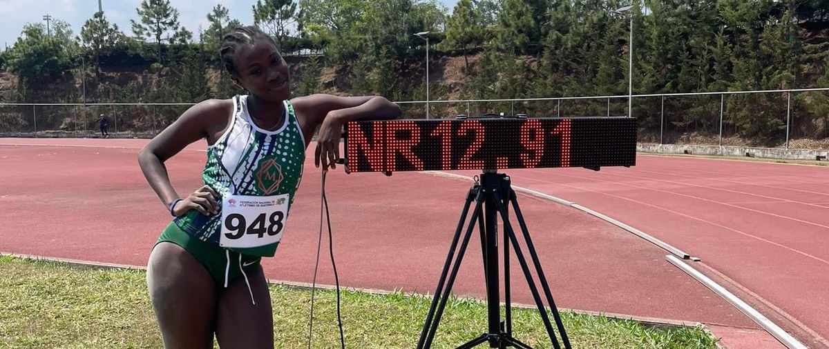 La izabalense Danisha Chimilio impone nuevo récord nacional en salto triple