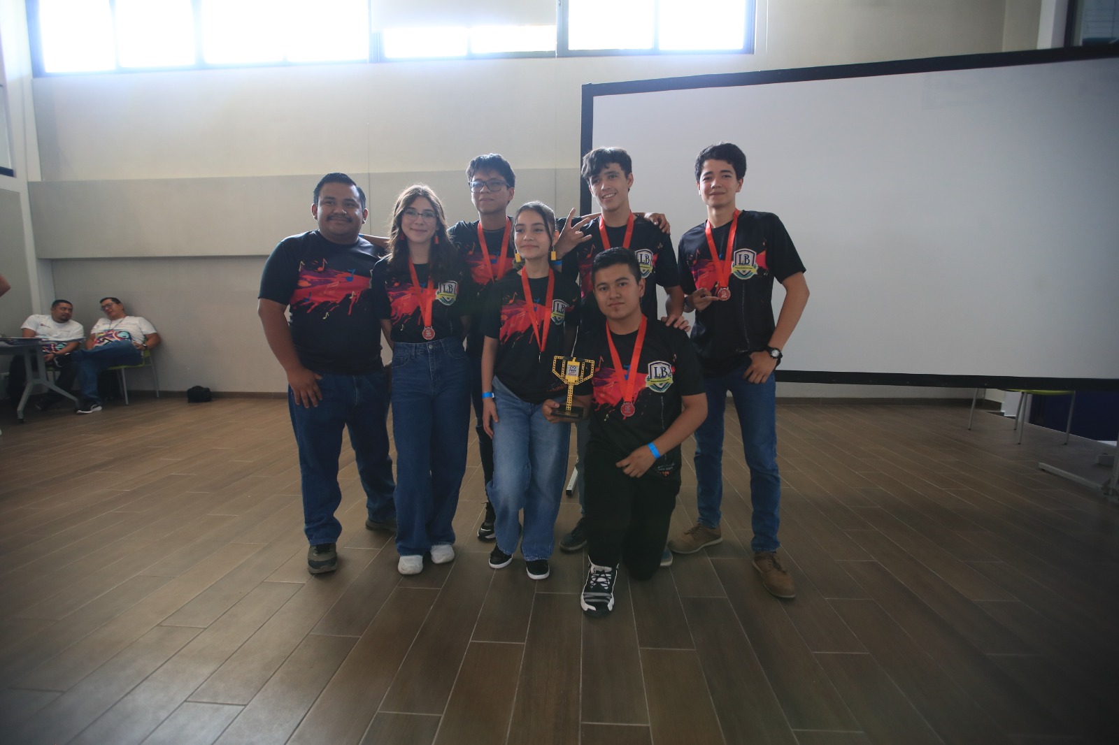 El Liceo Bressani fue uno de los ganadores, el equipo viajó desde Cobán. (Fotografía Prensa Libre: Carlos Hernández Ovalle).