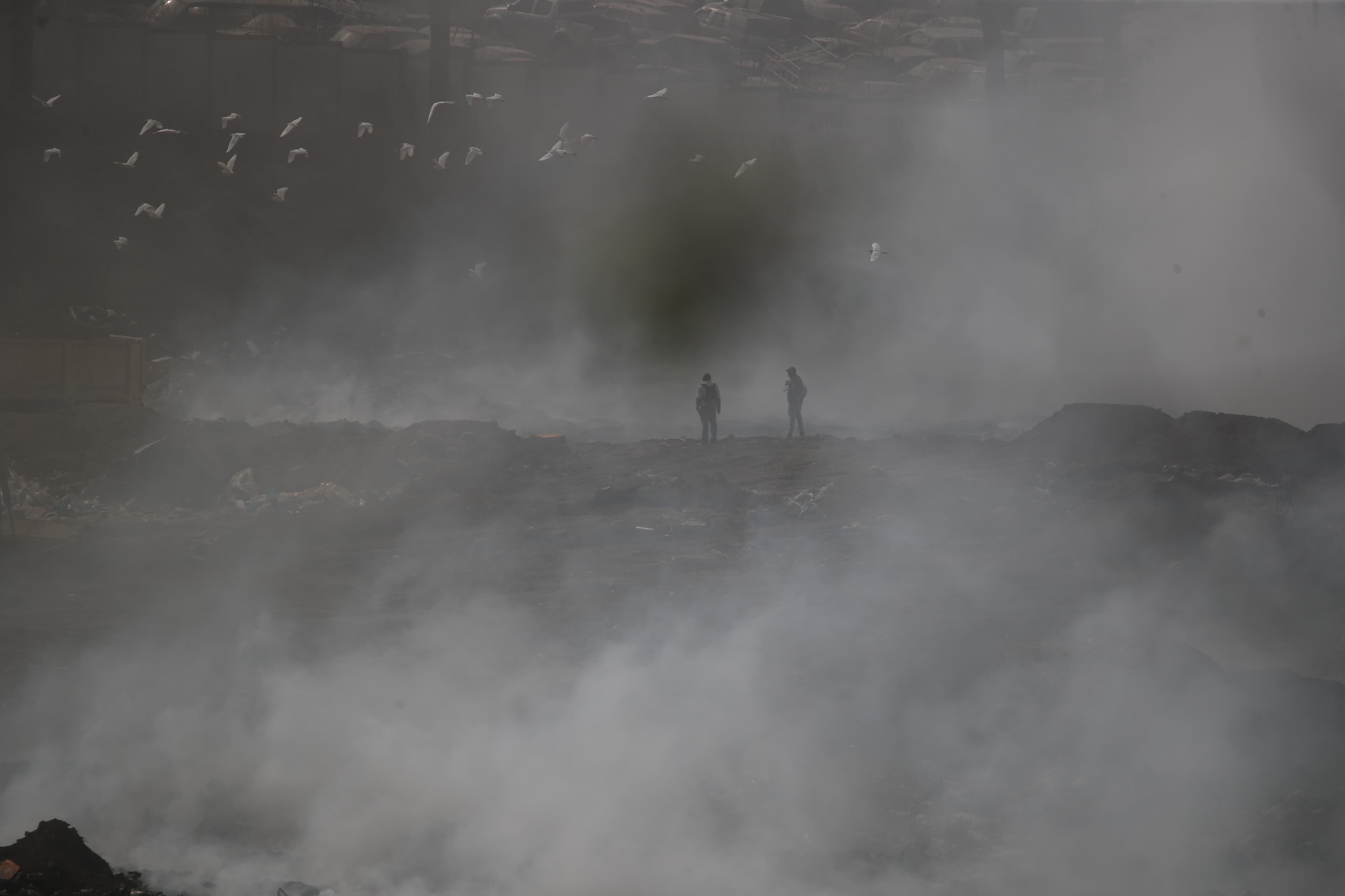 El Ministerio de Salud Pública habilitó el Hospital Nacional Especializado de Villa Nueva para atender a toda persona que acuda con problemas respiratorios. (Foto Prensa Libre: Carlos Hernández Ovalle).
