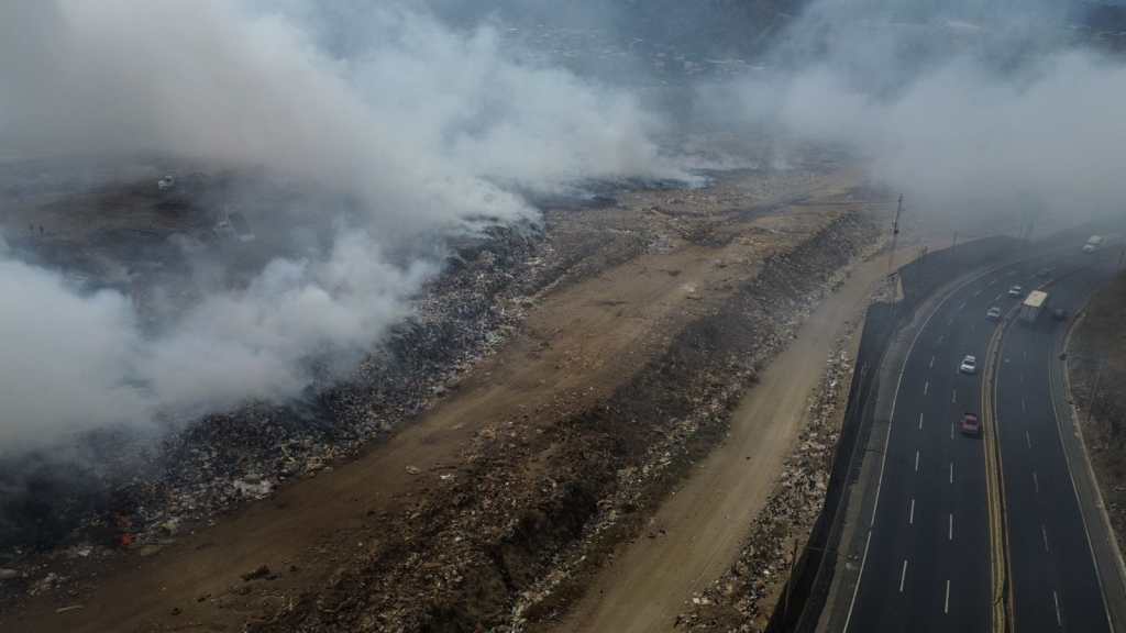 Imagen de contaminación causada por incendios