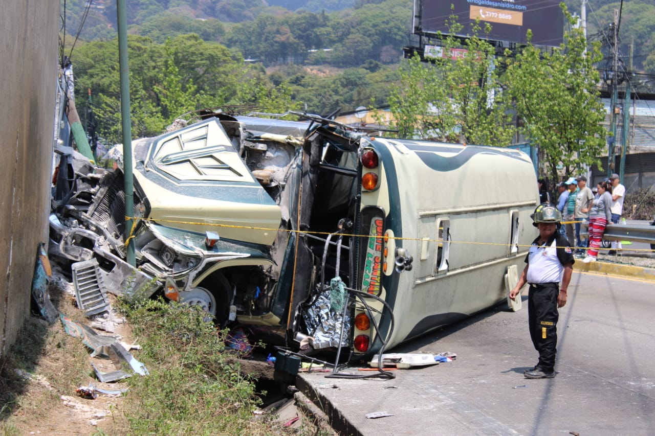 Accidente en km 19.5 de la ruta Interamericana este 26 de abril 2024.
