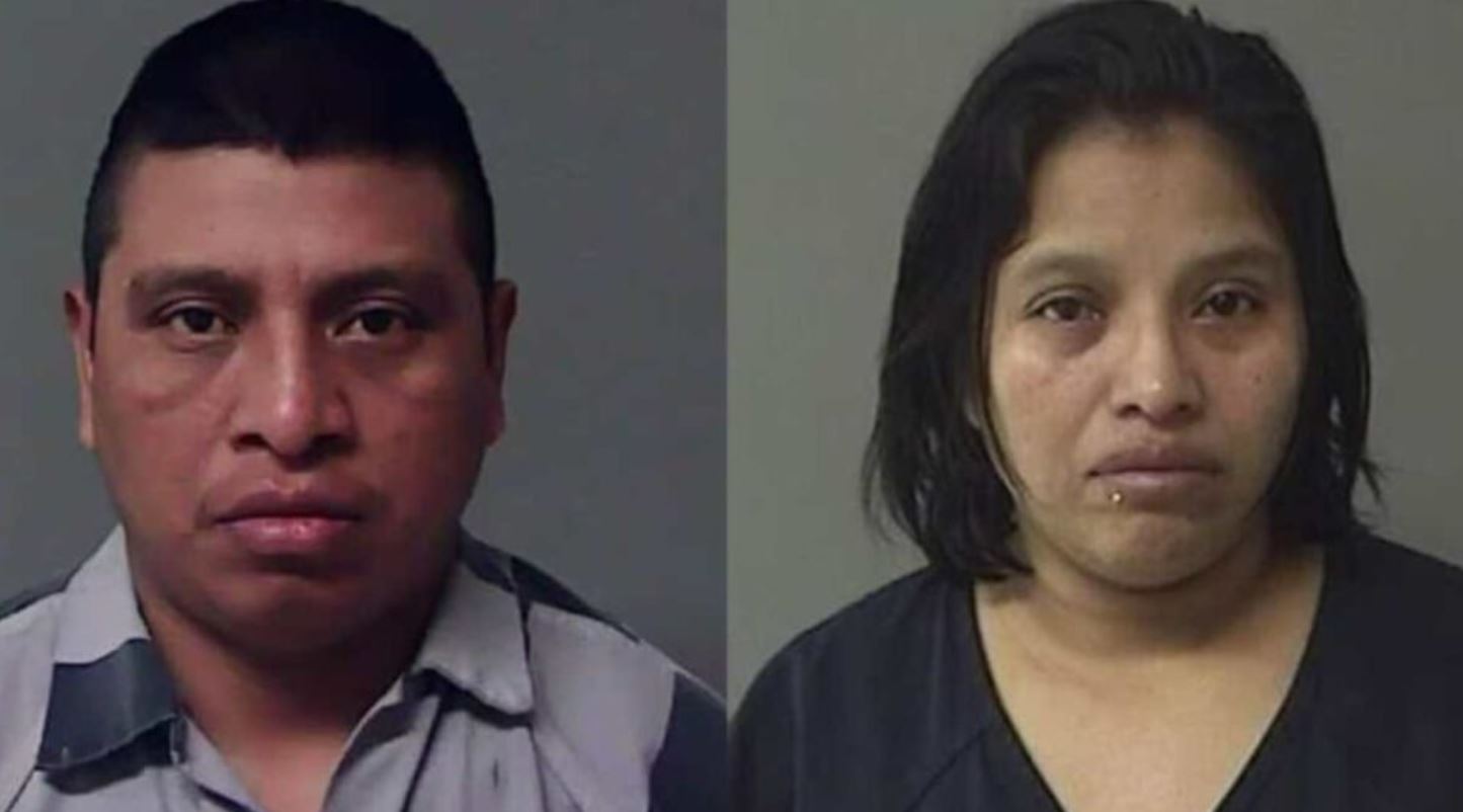 Domingo Francisco Juan, de 44 años, y su hermana  Lorenza Domingo Castañeda, 35,  sentenciados en Estados Unidos por varios delitos. (Foto Prensa Libre: Macon County Sheriff's Office)