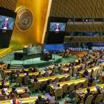Con 143 votos a favor, la Asamblea General de la ONU confiere a Palestina nuevos derechos, sin llegar a ser Estado miembro. (Foto Prensa Libre: EFE/EPA/SARAH YENESEL).