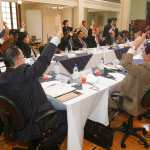 Reunion de las comisiones de postulacion para integracion de magistrados de la salas de apelaciones. foto Daniel Herrera