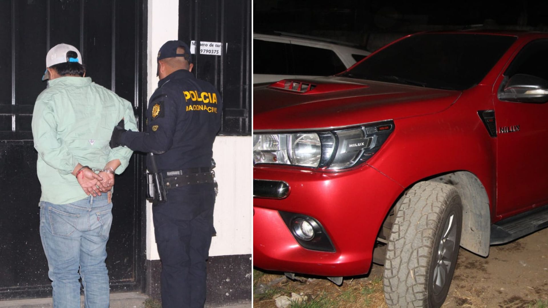 Hugo "N" fue detenido por la Policía Nacional Civil (PNC) por presunta estafa en la compra de un vehículo picop.