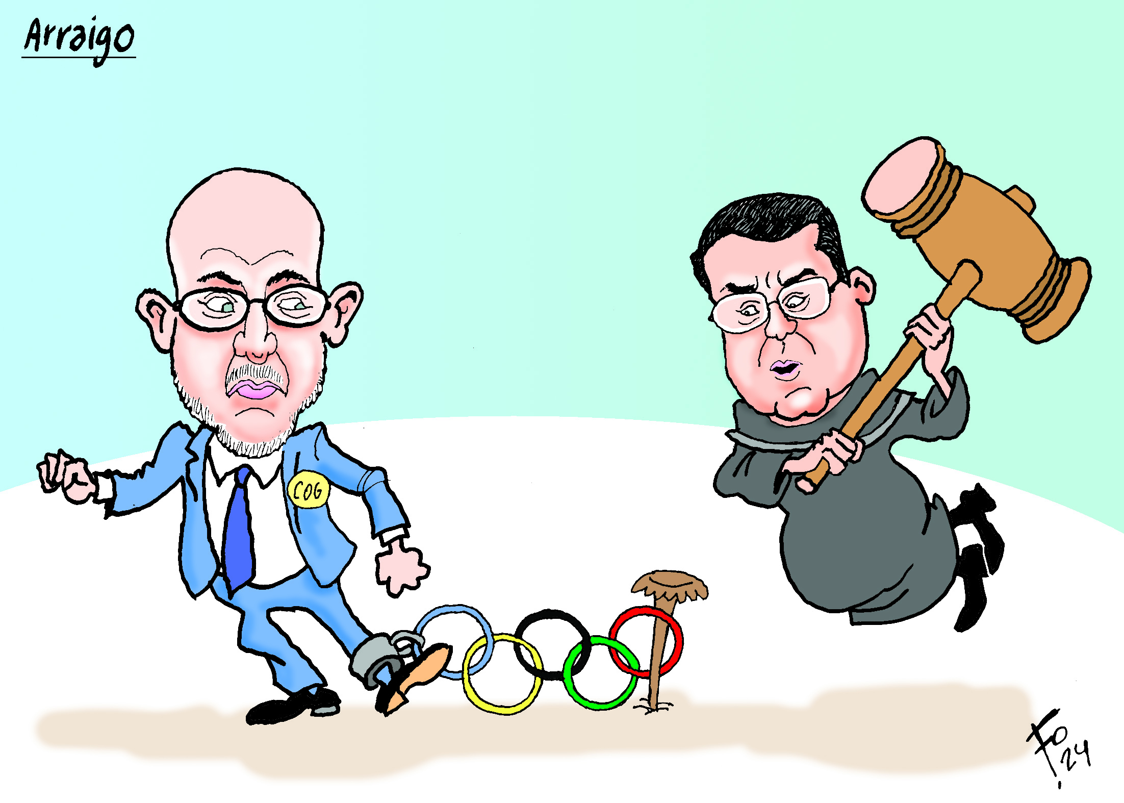 Personajes: Gerardo Aguirre y Fredy Orellana.