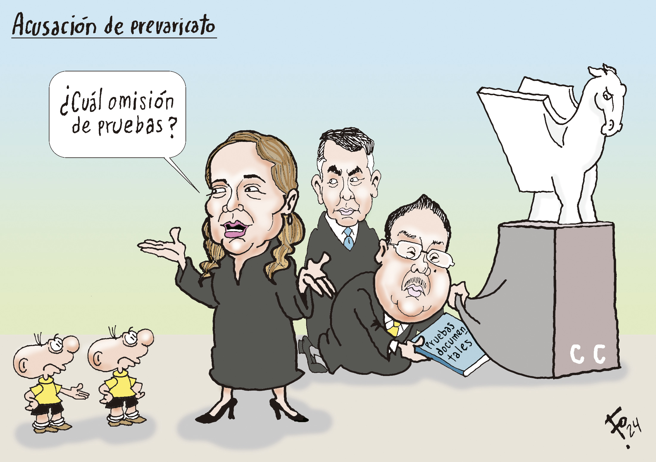 Personajes: Claudia Paniagua, Walter Jimenez y Luis Rosales.