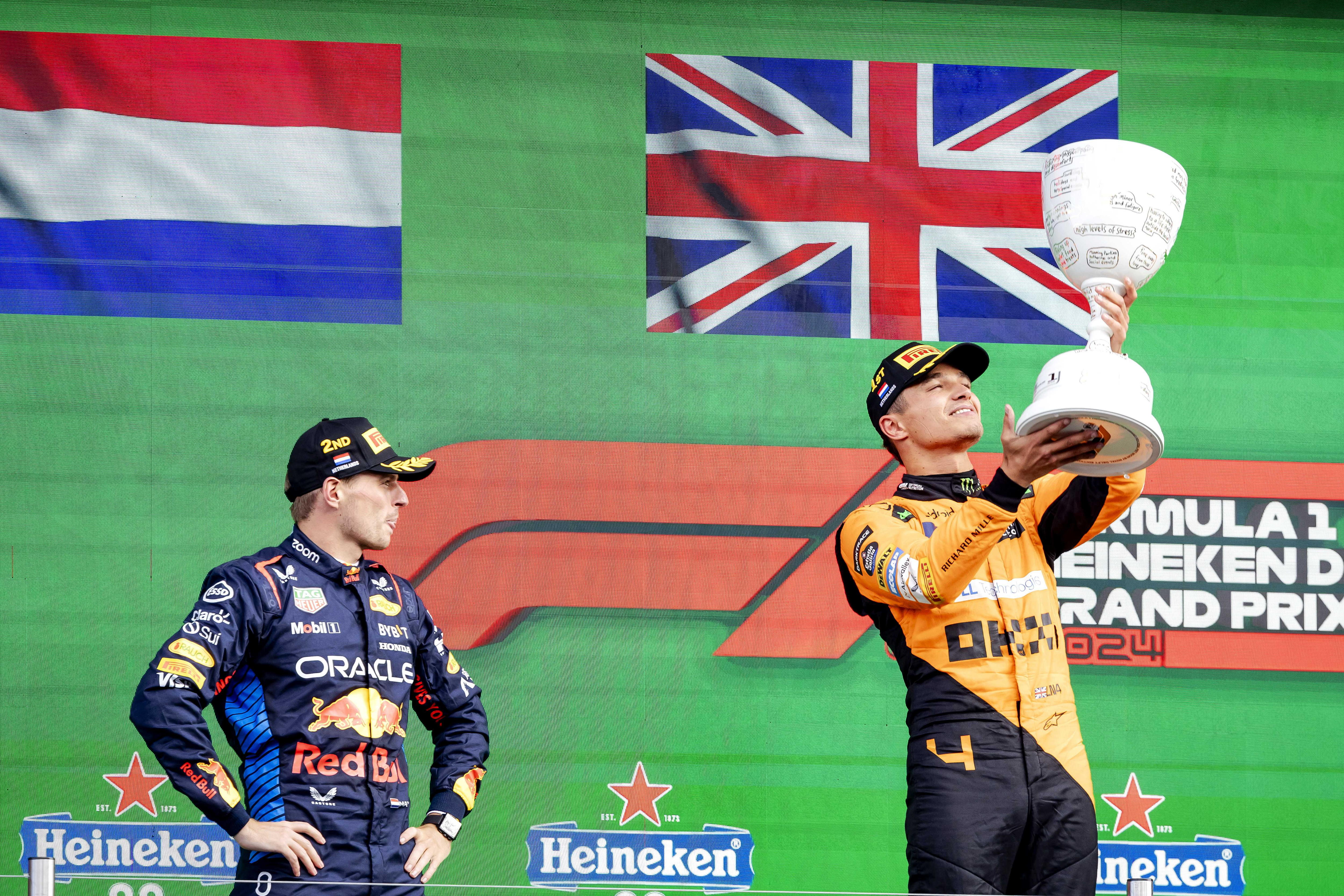 Lando Norris se impone a Verstappen en Gran Premio de Países Bajos de F1