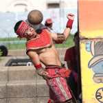 En el festival Olímpico se dio una exhibición del juego de pelota Maya
Foto Prensa Libre: Erick Avila