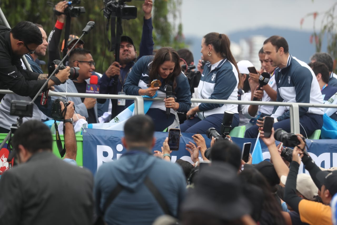 La delegación guatemalteca de París 2024. (Foto Prensa Libre: Juan Diego González)
