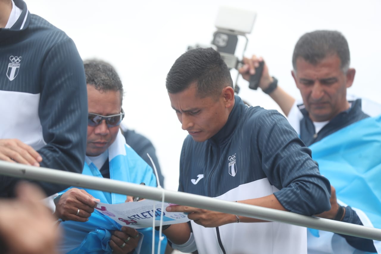 El medallista de plata en Londres 2012 Érick Barrondo. (Foto Prensa Libre: Juan Diego González)
