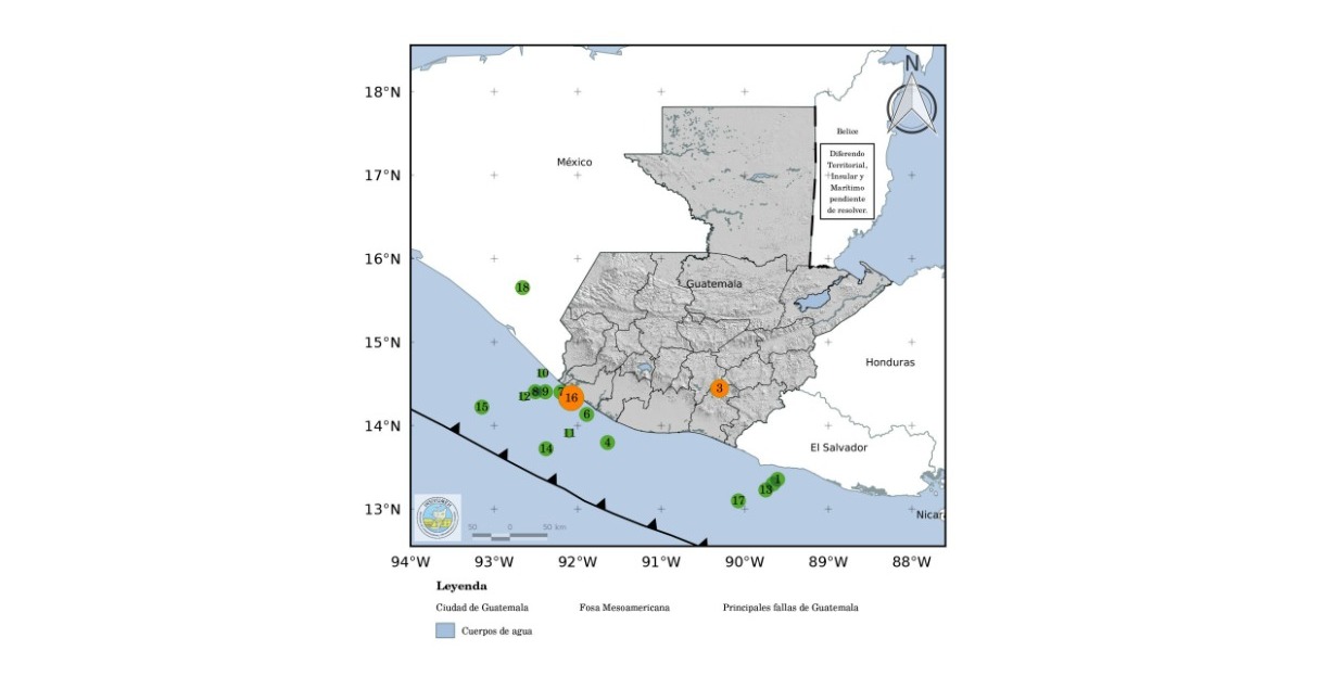 Insivumeh registra 44 temblores en Guatemala del 21 al 27 de agosto y solo 3 fueron sensibles