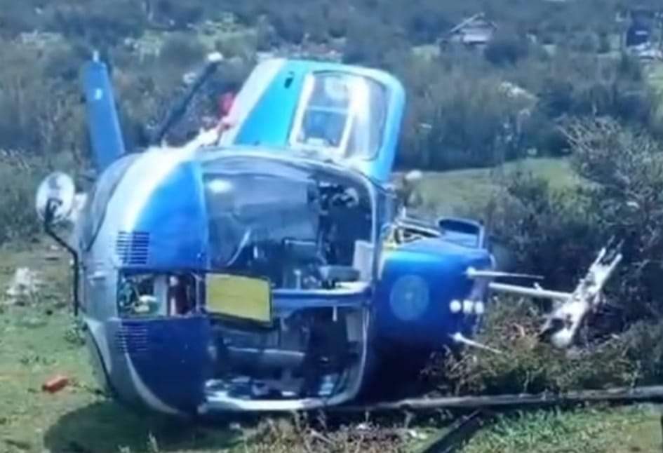 Helicóptero en el que viajaba ministro del MEM se accidenta en Huehuetenango
