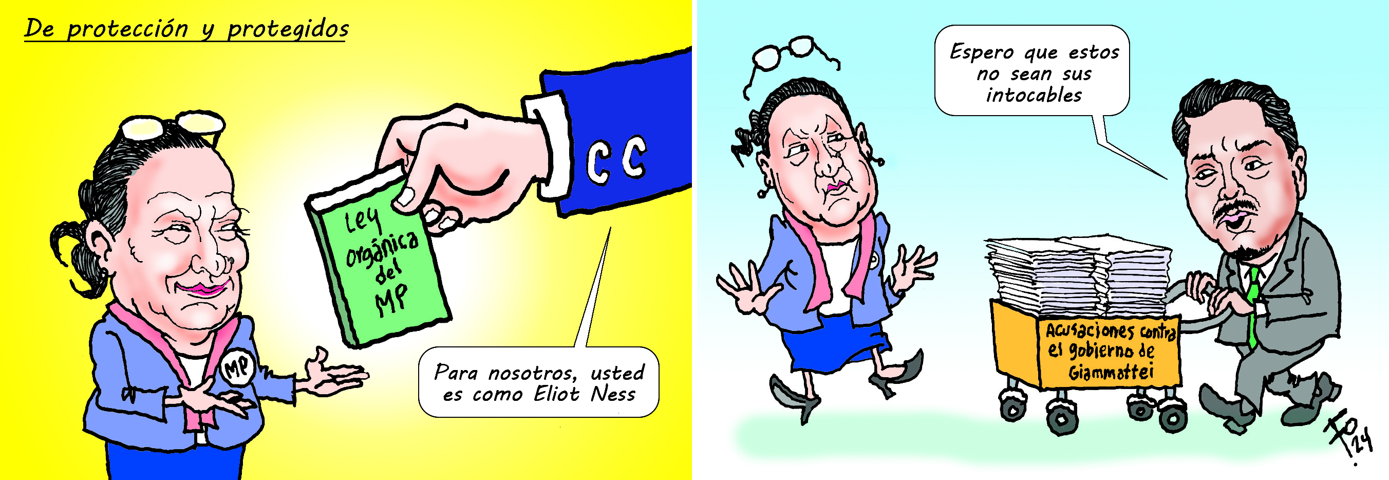 Personajes: Consuelo Porras y José Chic.