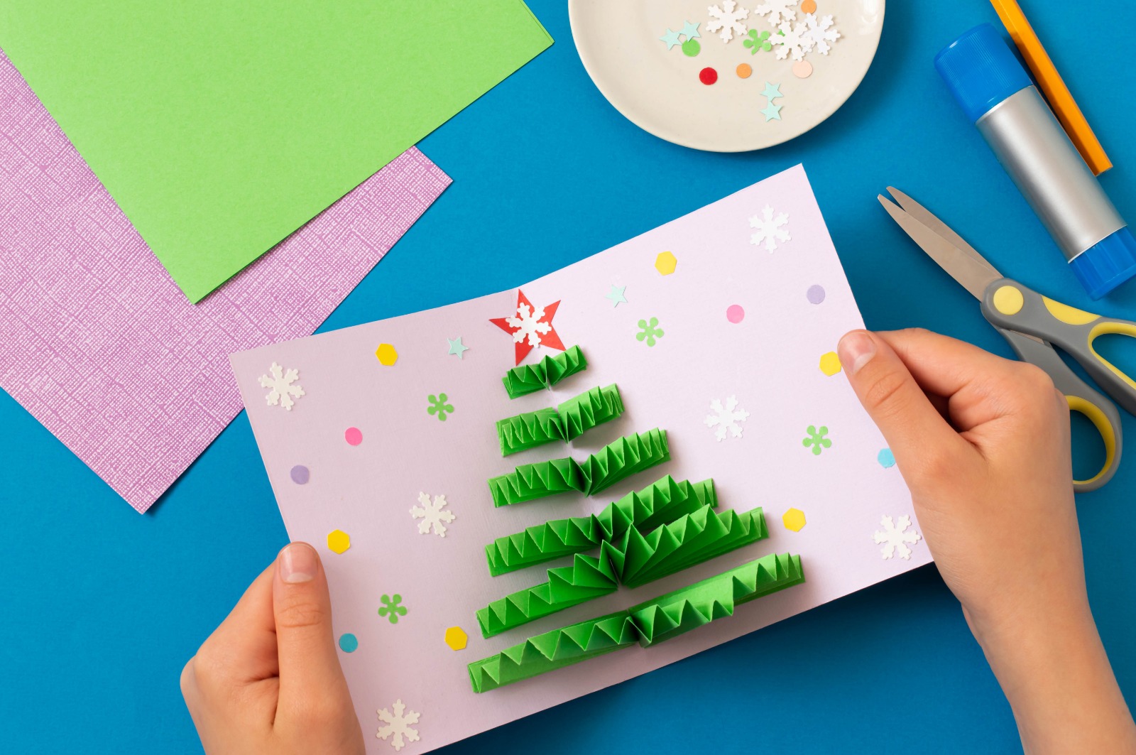 Ideas de tarjetas navideñas bonitas y fáciles para elaborar a última hora