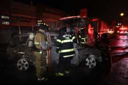 Un accidente en el kilómetro 21 de la ruta a El Salvador causó que un vehículo se incendiara y murieran dos de sus ocupantes.