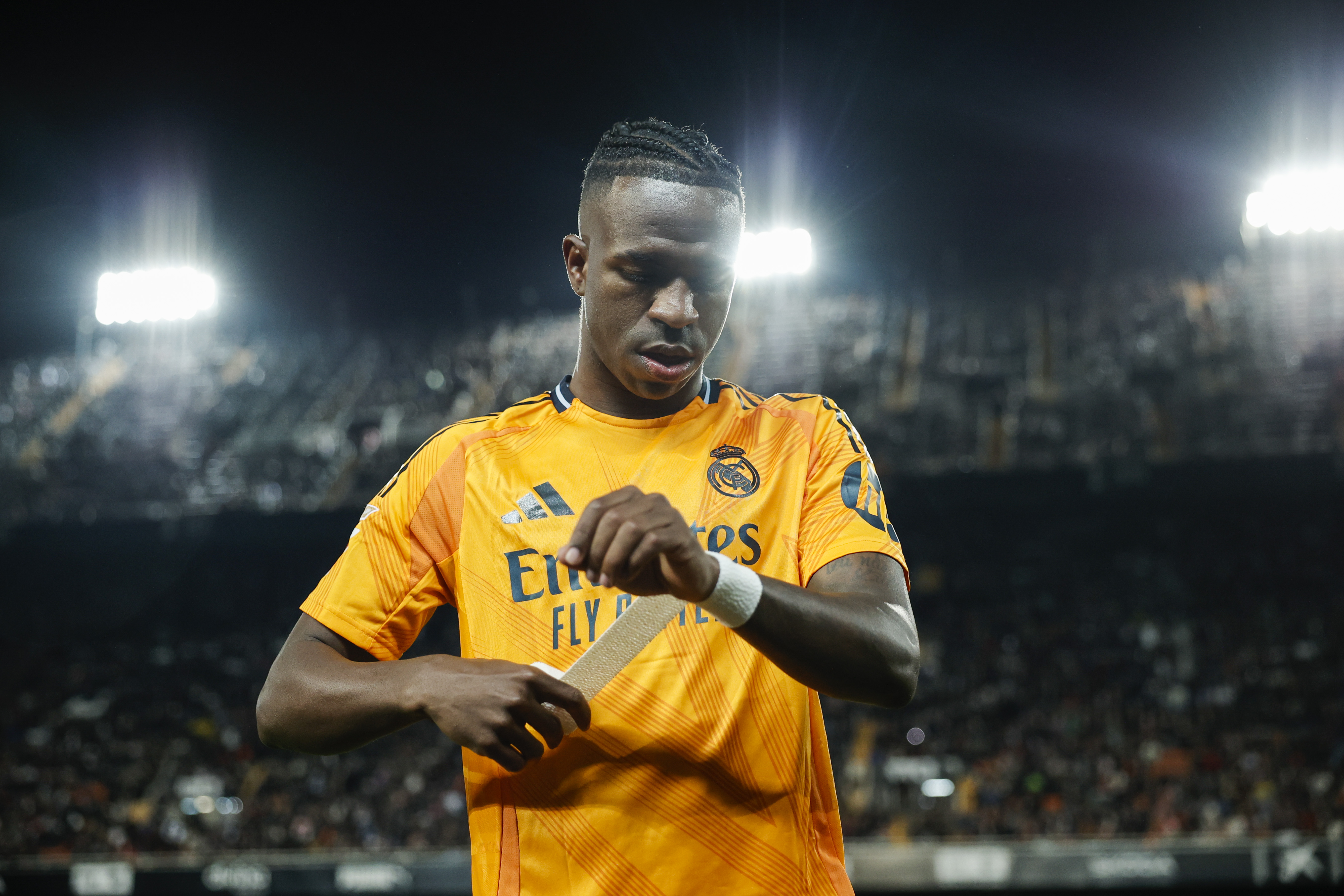 Jugará la Supercopa de España: Vinícius recibe una sanción de dos partidos en liga
