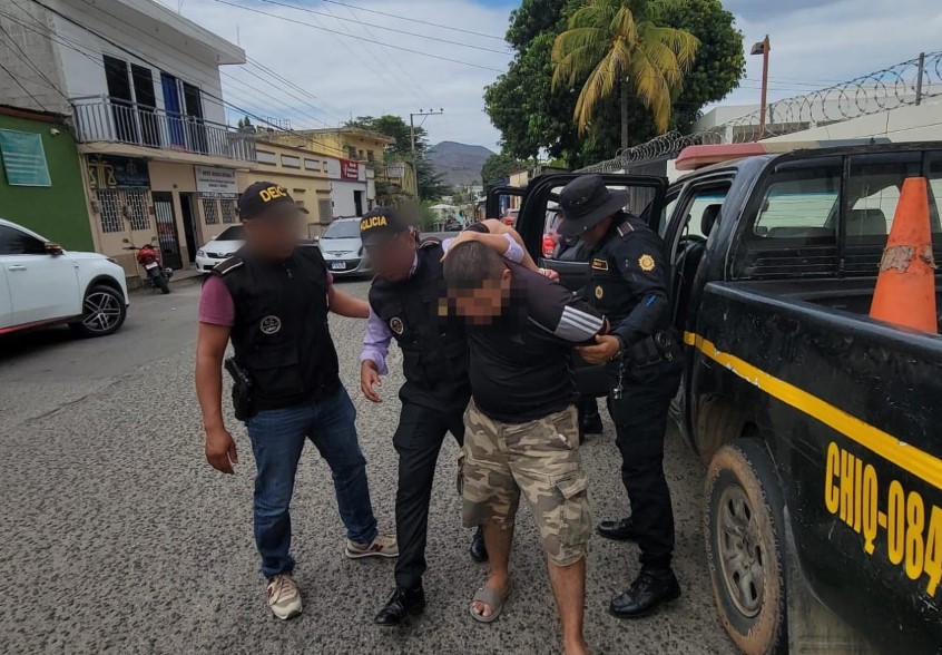 Luis Alberto Paz López, “El Gordo Paz”, was arrested in a border area with Honduras, in Camotán, Chiquimula. (Free Press Photo: PNC)