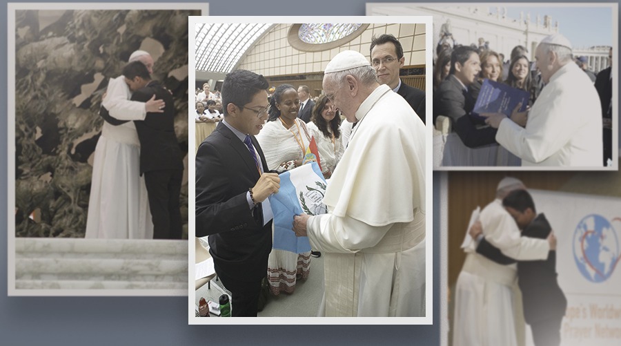 Un abrazo, una promesa y un encuentro inolvidable: la historia del guatemalteco Diego Martínez con el papa Francisco