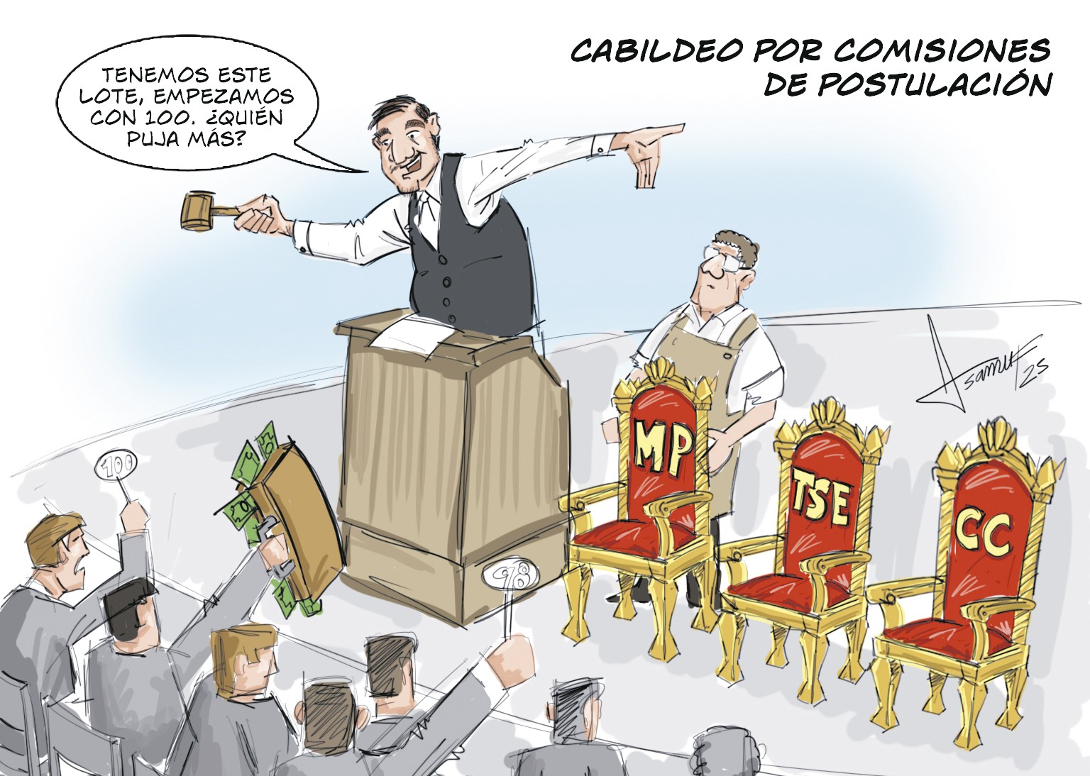 Cabildeo por comisiones de Postulación