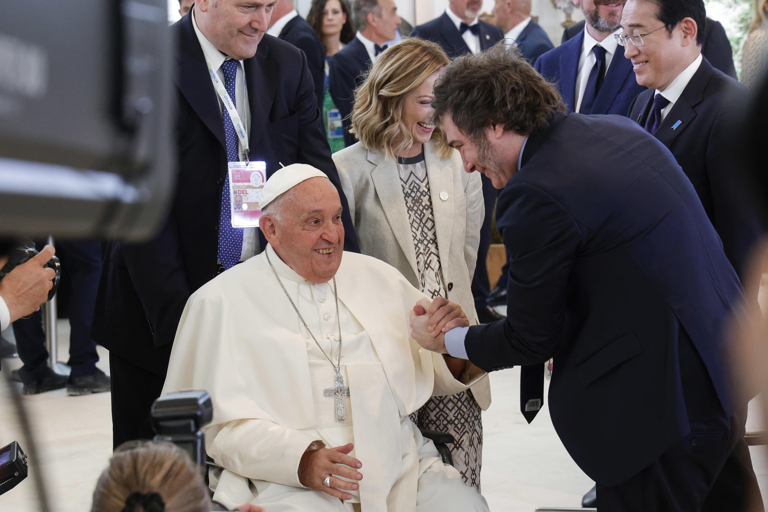 Papa Francisco y Javier Milei