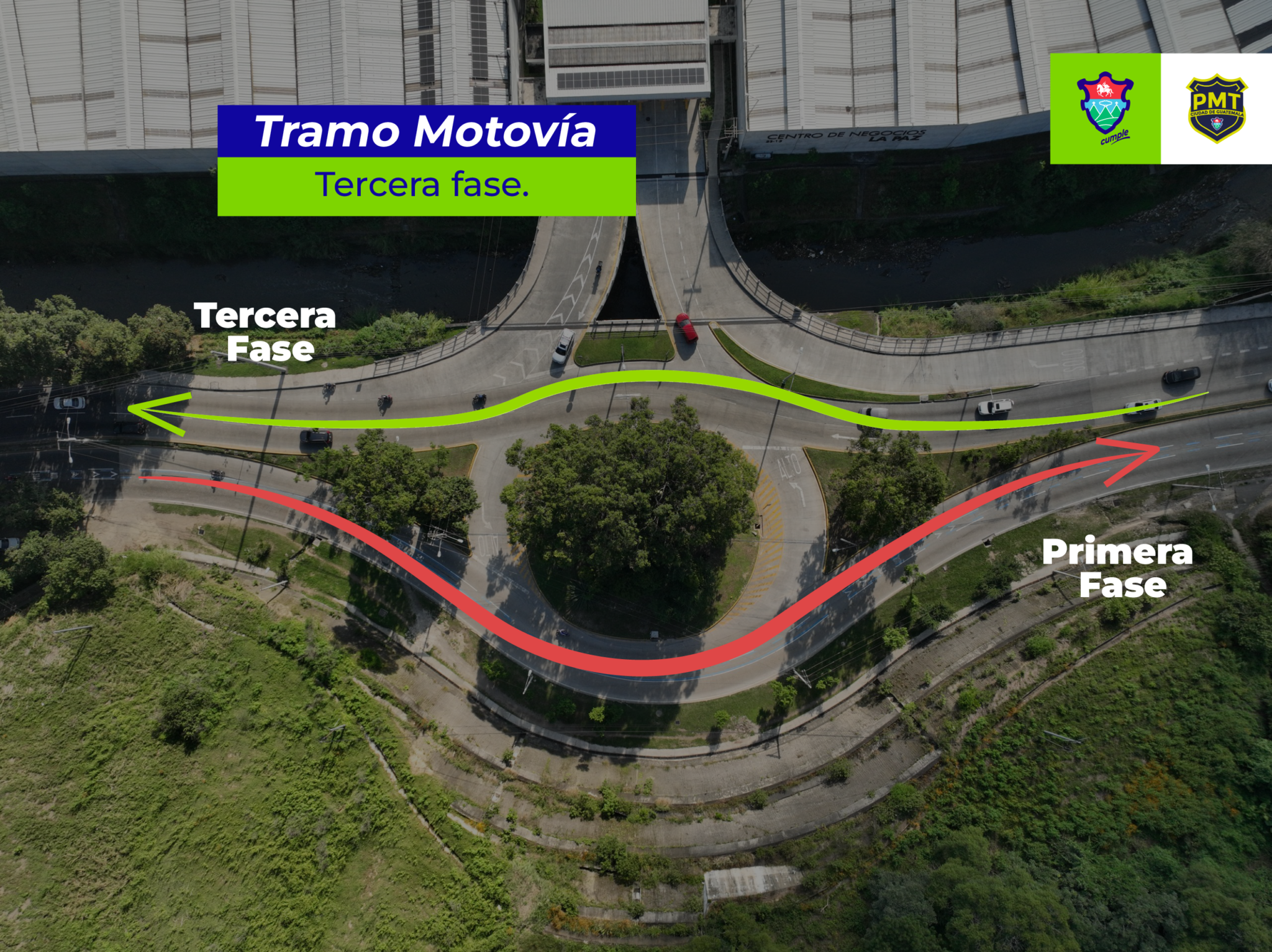 Motovía se extenderá por la calzada La Paz en los próximos días
