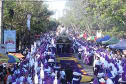 La solemne procesión de Jesús Nazareno de Candelaria y Santísima Virgen de Dolores, también conocida como Cristo Rey.

Foto: 
BYRON RIVERA 
17/04/2025