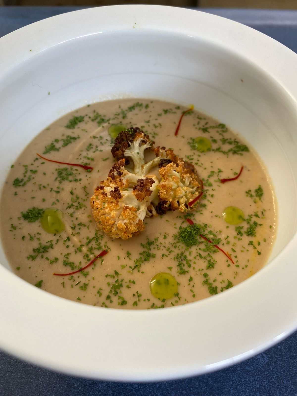Star ingredient: cauliflower soup with saffron