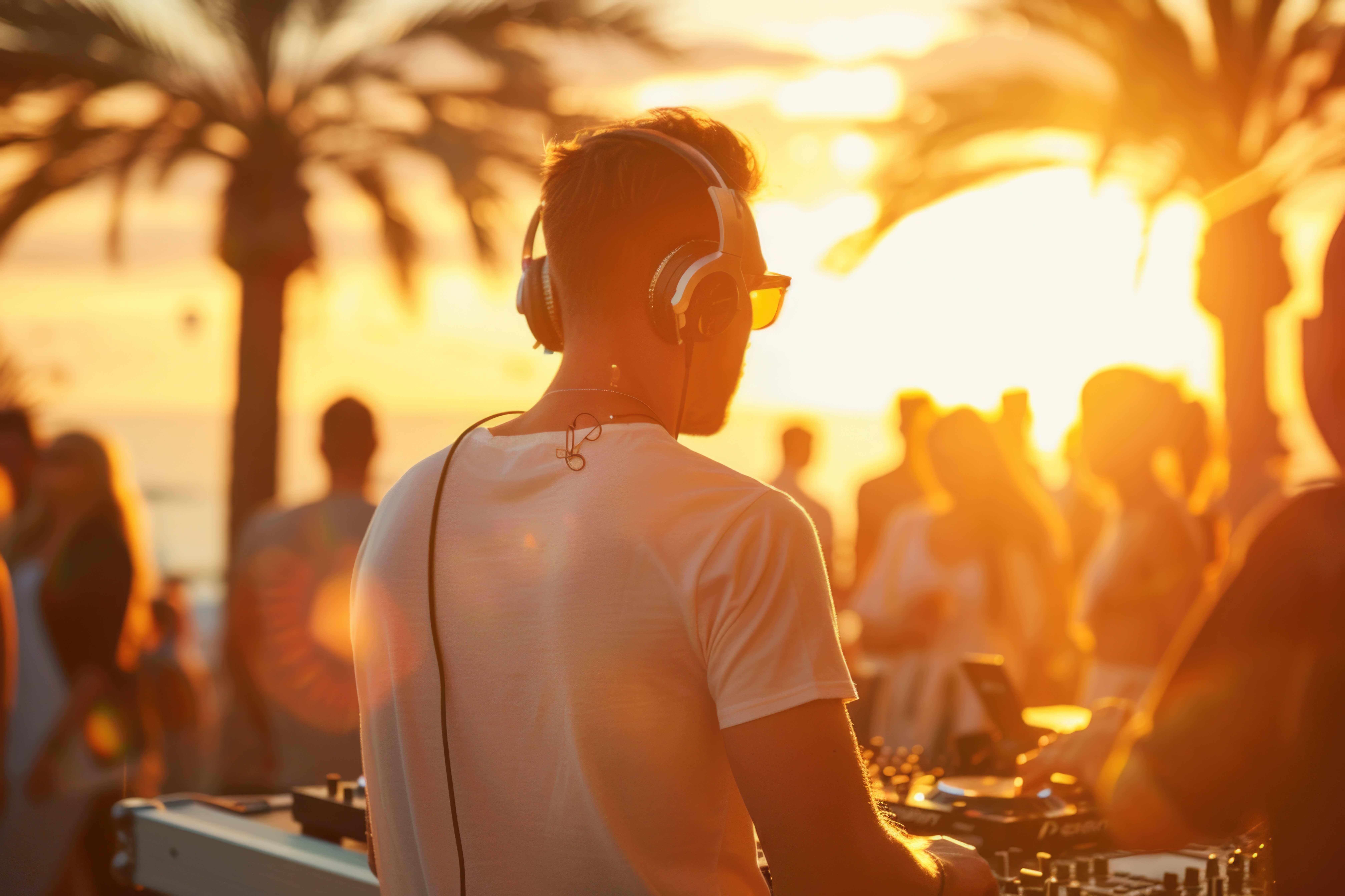 DJ on the beach