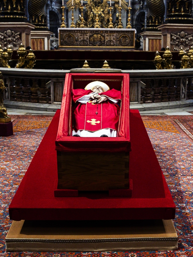 Pope Francis' body lies in state inside St. Peter's Basilica ahead of funeral