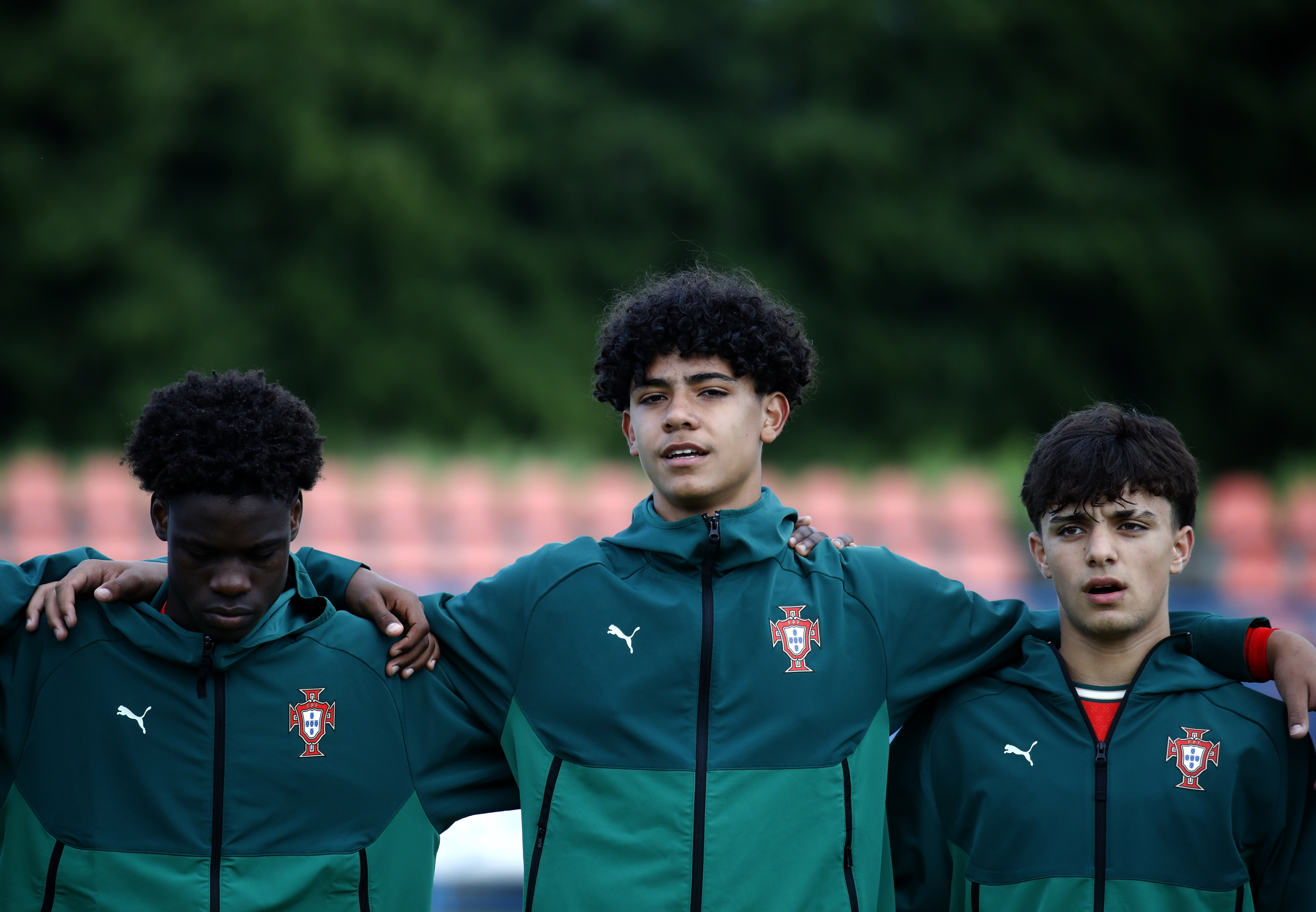 CAKOVEC (Croatia), 18/05/2025.- Cristiano Ronaldo Jr. of Portugal before the Vlatko Markovic International Tournment under-15 final soccer match between Portugal and Croatia in Cakovec, Croatia, 18 May 2025. (Croacia) EFE/EPA/ANTONIO BAT