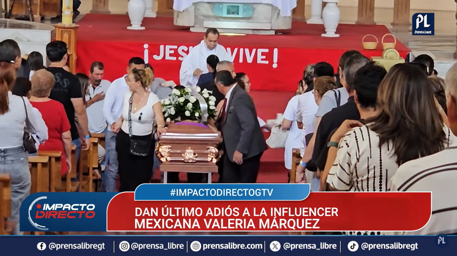 Claman justicia en el sepelio de Valeria Márquez, la tiktoker mexicana cuyo asesinato es investigado