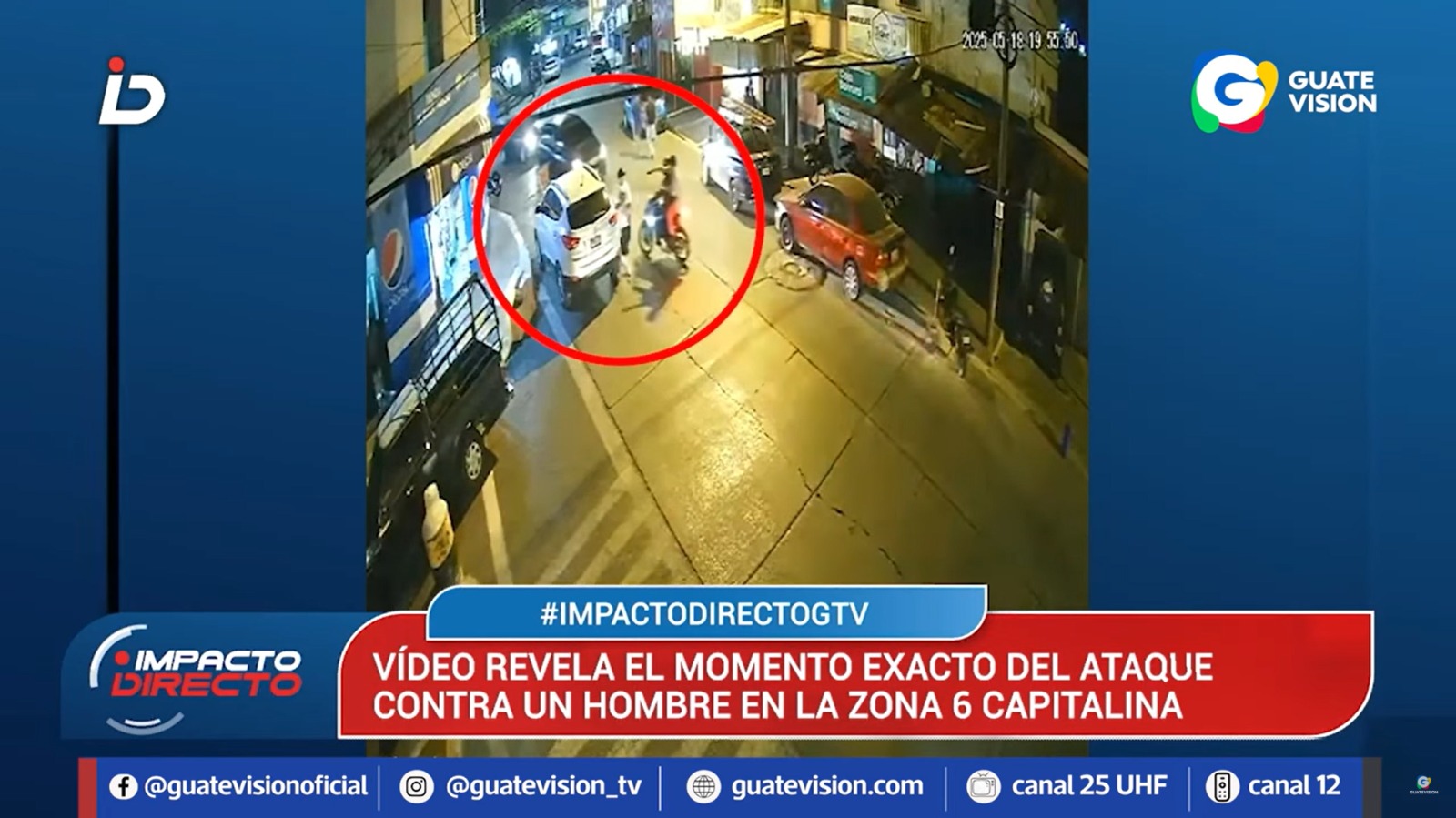 No pudo escapar de sicarios: video capta crimen contra un hombre en la zona 6