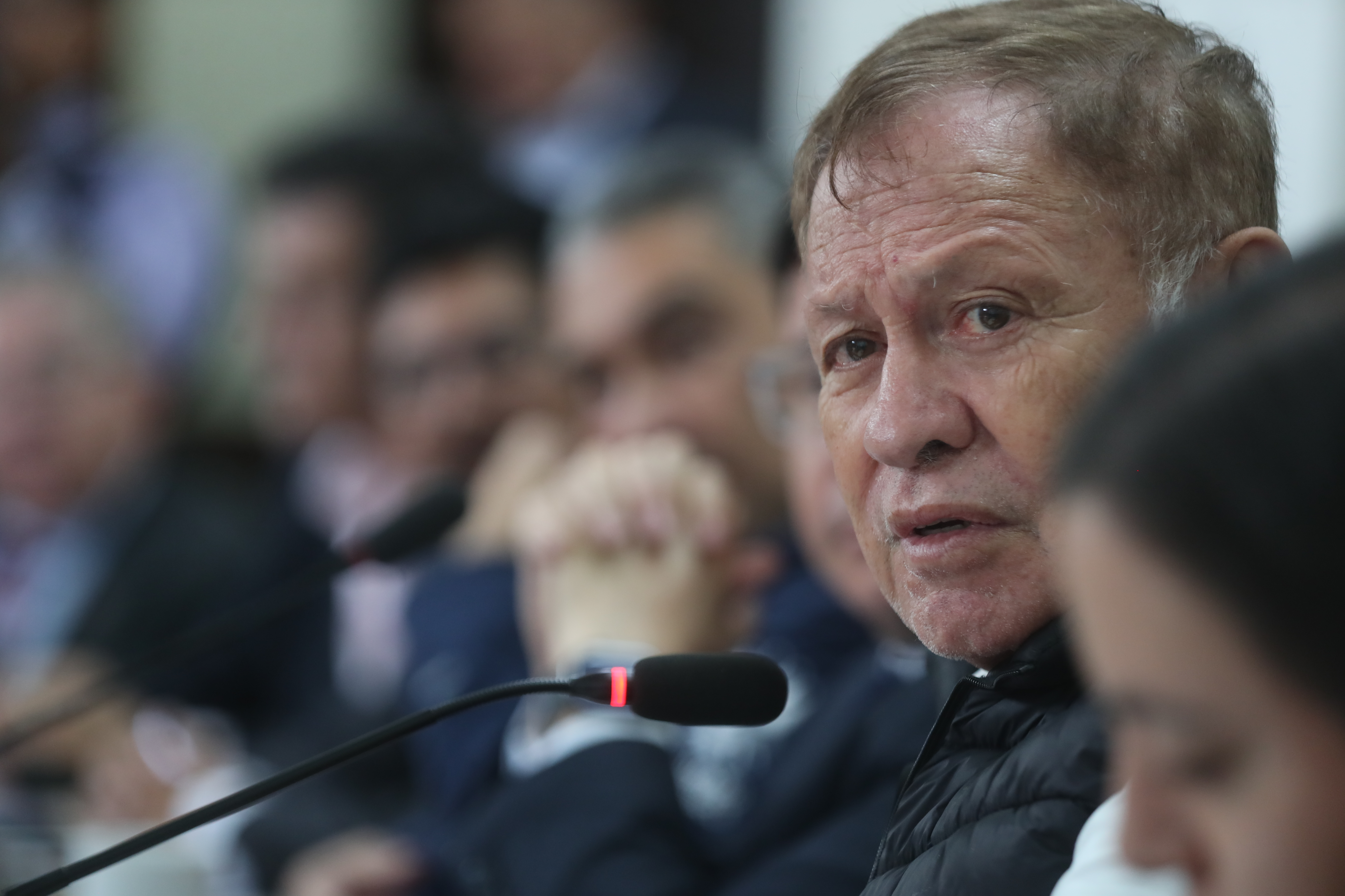 El presidente de la Junta Directiva del Congreso, Luis Contreras. (Foto Prensa Libre: Juan Diego González).  