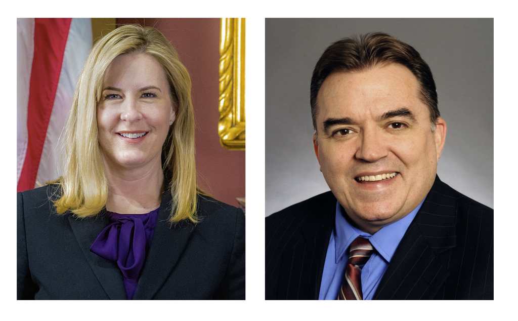 Melissa Hortman y John Hoffman