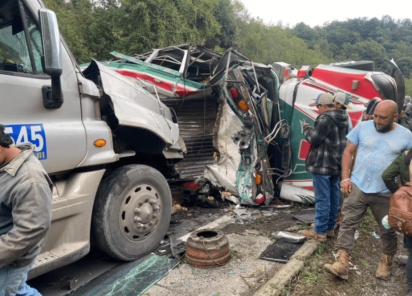 Bue accident in Tecpán. Inter -American