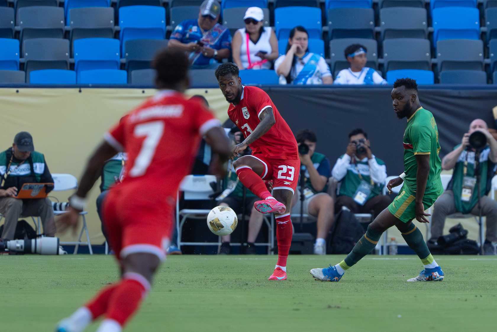 The Panama National Team faced and thrashed Guadalupe. (Free Press Photo: Fepafut Panama)