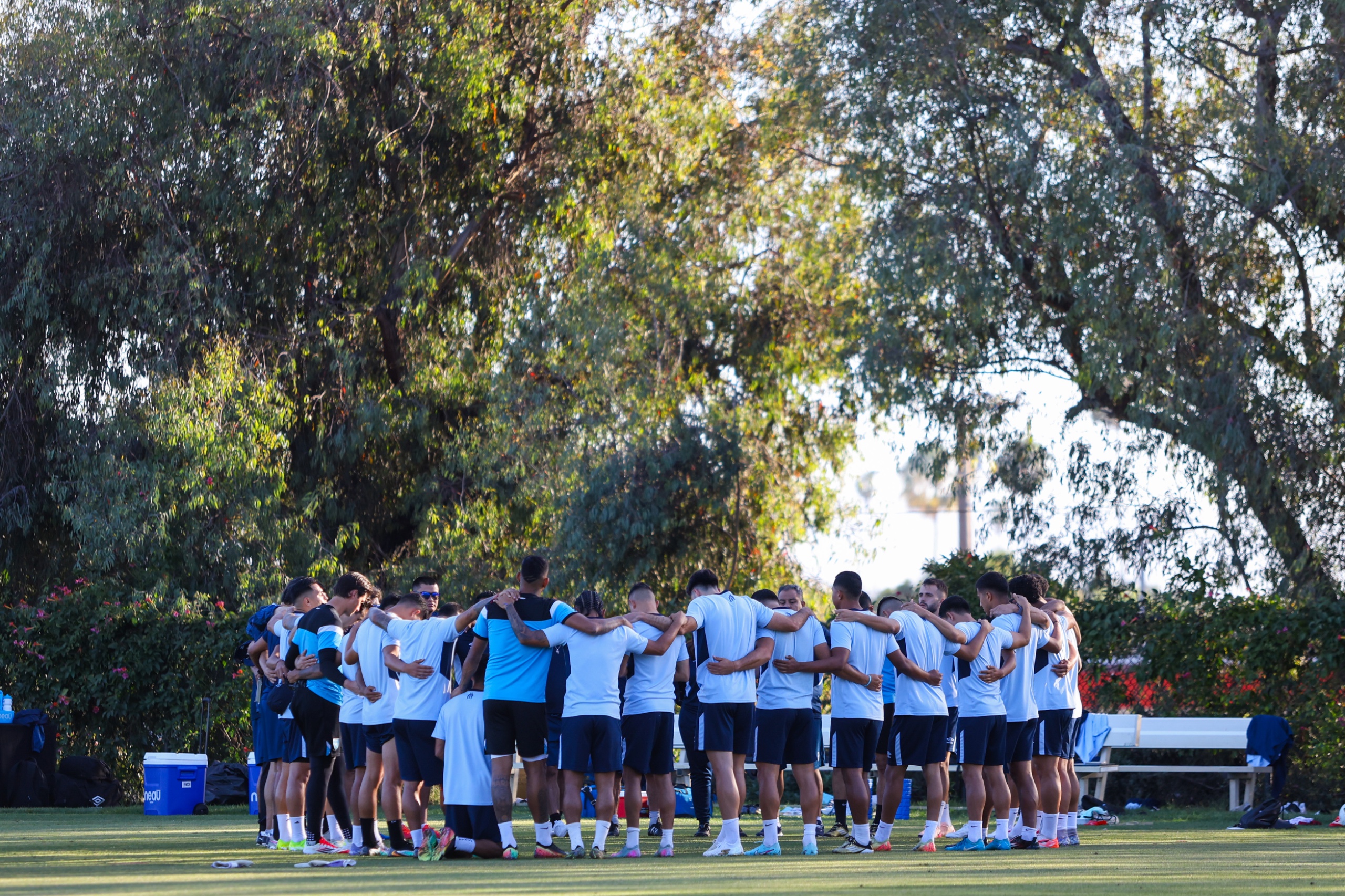 Grupo completo para la Selección Nacional.'
