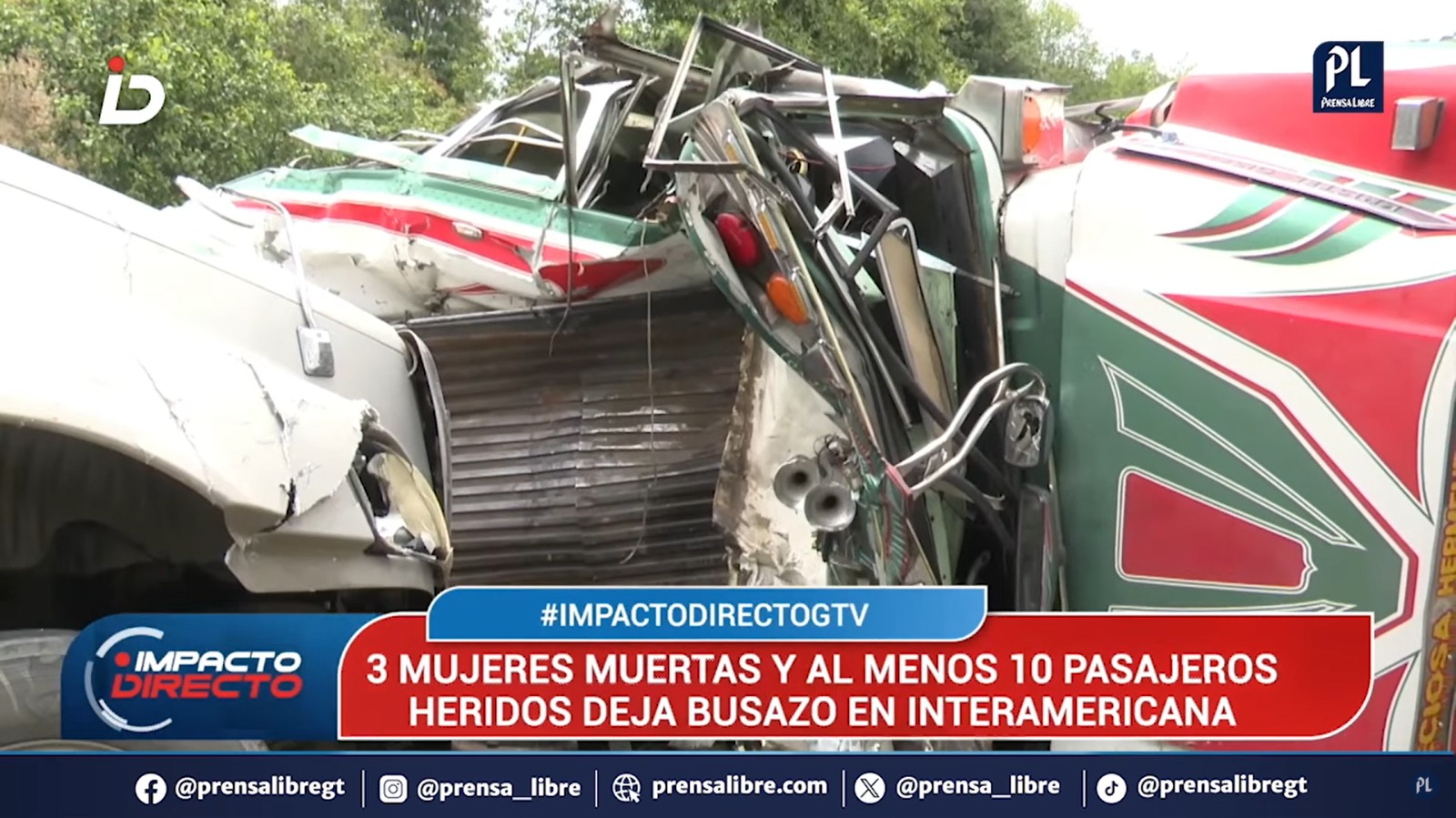 Muertes por accidentes de buses aumentan 56% en los primeros meses de 2025